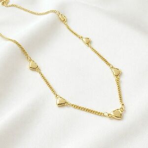 RESTOCK 🔥 14K Gold Plated Heart Chain Necklace | Waterproof Minimalist Jewelry